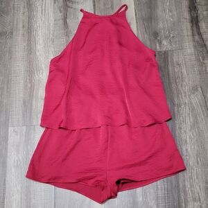 AKIRA Hey Baby Red Short Romper